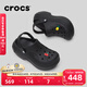 卡駱馳（CROCS）貝拉洞洞鞋沙灘鞋包頭女鞋厚底拖鞋|210062 黑色-001(含智必星） 36 (220mm) 37