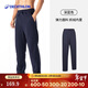 迪卡儂衛褲運動(dòng)褲子男秋冬跑步健身直筒褲抓絨保暖休閑長(cháng)褲深藍4974307