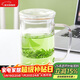 唯銘諾（WEIMINGNUO）耐高溫過(guò)濾泡綠茶花茶杯可加熱玻璃杯帶蓋雙層茶水分離杯子500ML