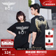 BOY LONDON【金翼鎖鏈】夏季短袖情侶款翅膀燙金潮牌涼感T恤N01918 黑印金N01918 經(jīng)典升級 S