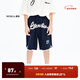 little MO&Co.童裝夏裝男童寬松休閑褲運動(dòng)短褲兒童五分褲中大童 深寶藍色 110 110/53