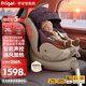 Prigel舒安pro新生嬰幼兒寶寶兒童安全座椅可坐可躺車(chē)載汽車(chē)用0-6-12歲 舒安pro+智能款 烏梅紫醬(通風(fēng)加熱+不窩脖+單手旋轉)