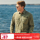 AKSERIES25新款復古工裝長(cháng)袖襯衫男通勤休閑時(shí)尚福利AK男裝1902888 軍綠(偏小1碼) L