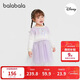 巴拉巴拉balaOne兒童連衣裙女2025冬針織網(wǎng)紗裙公主裙IP208425111004