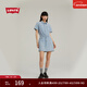 Levi's李維斯女士美式短款時(shí)尚潮流收腰顯瘦藍色ins風(fēng)牛仔連衣裙 淺藍色 S