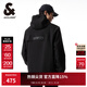 杰克·瓊斯（JACK&JONES）男裝潮流春秋季外套男士連帽防風(fēng)上衣戶(hù)外休閑夾克短款百搭外套男 E41黑色-1 M (175)