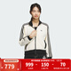 阿迪達斯（adidas）三葉草外套女子2025春女雙拉鏈立領(lǐng)時(shí)尚潮流運動(dòng)休閑針織寬松夾克 JN0722 M