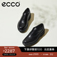 愛(ài)步（ECCO）牛津鞋男鞋 男士皮鞋牛皮休閑皮鞋 都市奧斯陸550284 黑色55028401001 44