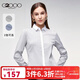 G2000商務(wù)OL通勤女裝休閑上衣 新款簡(jiǎn)約清新條紋長(cháng)袖襯衫00740411 灰白色/00 M
