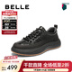 百麗（Belle）厚底增高休閑鞋男2025冬季新款商場(chǎng)同款時(shí)尚潮流板鞋8WF01DM5 黑色 40 (250mm)