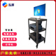 泓屏HP-97設備移動(dòng)置物架 機房運維工作臺培訓教室實(shí)驗室移動(dòng)設備推車(chē) HP-97黑色三層基礎款