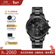 丹尼爾惠靈頓（DanielWellington）DW手表男 三眼計時(shí)男士手表石英歐美腕表 新年禮物送男友 曜夜黑-曜夜黑精鋼 DW00100642