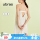 ubras【特賣(mài)】梔子花帶杯吊帶裙透氣流光睡裙免穿文胸睡衣女 貝母灰色 L