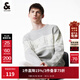 杰克·瓊斯（JACK&JONES）秋冬新款男士針織衫毛衣打底衫上衣衣服百搭字母刺繡內搭男裝 淺花灰GH1 S 170