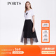 PORTS寶姿商場(chǎng)同款春夏新款女裝半身長(cháng)裙LM8S068MLN006 黑色 S (4)