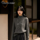 塔馳密司（touchmiss）開(kāi)衫女2026春季新款韓版寬松休閑針織毛衣FSL 灰色 XL