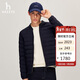 哈吉斯（HAZZYS）男裝 棒球領(lǐng)輕薄羽絨服男ASFZU0BDX15 藏青色NV 180/100A50