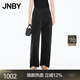 江南布衣（JNBY）【商場(chǎng)同款】25秋新品休閑褲女寬松燈芯絨工裝褲5P9E11320 001/本黑 S