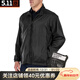 5.11（TACTICAL SERIES ）春夏可收納便攜外套皮膚風(fēng)衣511外套戰術(shù)透氣夾克男48035 019 黑色 L【建議180/185-80KG/90KG】