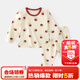 嘟嘟家兒童睡衣套裝冬裝男童舒適兩件套女童滿(mǎn)印可愛(ài)家居服小童秋衣秋褲 米底薯條 110