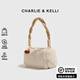 CHARLIE&KELLI CK品牌包包女款時(shí)尚款兔毛手提小方包2026時(shí)尚毛茸茸單肩斜挎包 米白色【情人節禮物送女友老婆實(shí)用】