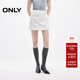 ONLY2025秋季新款甜美芭蕾風(fēng)立體刺繡A字短裙半身裙女|125116014 A43 奶油白色 M
