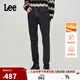 Lee商場(chǎng)同款709修身錐形黑灰暖巖恒溫男保暖牛仔褲 黑灰色 29褲長(cháng) 29