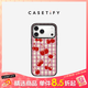 CASETIFY 格紋櫻桃 適用于iPhone17/16/15 Air/Plus/Pro/Max 蘋(píng)果手機殼 透明黑框 iPhone 15 Pro Max