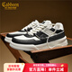 卡賓鞋子男鞋冬季新款百搭黑白板鞋時(shí)尚厚底休閑增高鞋防滑輕便運動(dòng)鞋 煤黑/米白 41 【標準皮鞋尺碼】