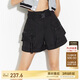 ONLY 2025春季百搭高腰闊腿顯瘦工裝風(fēng)短褲休閑褲女|125115003