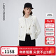 朗姿法式工裝風(fēng)口袋復古小香風(fēng)夾克短外套長(cháng)袖上衣春季新款 米白色2 S