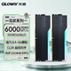 光威（Gloway）32GB(16GBx2) DDR5 6000 臺式機內存條 龍武 RGB燈條 海力士A-die CL28 星空黑【部分兼容】