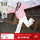 蓋璞（GAP）男女裝2025秋季新款大G字母仿羊羔絨寬松夾克開(kāi)衫衛衣 粉色 S (165/88A)亞洲尺碼【偏大,建議拍小一碼】