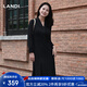 藍地（LANDI）黑色通勤氣質(zhì)收腰西裝連衣裙女秋季新款 其他 L