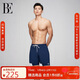 范德安（BALNEAIRE）【王安宇同款】高端防曬海邊溫泉平角泳褲速干防尷尬 藍白經(jīng)典3XL