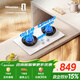 海信（Hisense）【大薄荷DB50W】家用5.2kW大火力70%熱效率雙邊定時(shí)臺嵌兩用白色燃氣灶JZT-DB50W天然氣煙灶聯(lián)動(dòng)