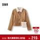 森馬（Semir）外套女冬季斜挎包分割仿麂皮仿羊羔毛2025巴恩風(fēng)夾克109725108022