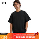 安德瑪（Under Armour）安德瑪Pocket男女情侶口袋運動(dòng)休閑短袖T恤1389372 黑色001 XL