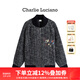 Charlie Luciano標識粗花呢棒球夾克2025秋冬新款647921情侶男女同款cl外套潮 黑色 S