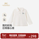 英氏（YEEHOO）【商場(chǎng)同款】?jì)和路L(cháng)袖T恤POLO戶(hù)外翻領(lǐng)男童套頭衫百搭 云絲白 120