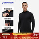 迪卡儂透氣薄絨保暖休閑戶(hù)外運動(dòng)速干衣跑步長(cháng)袖男T恤 沉穩黑L-2500810