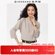 佐丹奴亨利衫女秋季純棉美式亨利領(lǐng)插肩七分袖上衣女13325771
