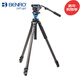 百諾C3573FS6專(zhuān)業(yè)碳纖維攝像機三腳架液壓阻尼云臺單反相機攝像三角架微電影支架攝影機架子