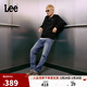 Lee726舒適直筒丹寧復古水洗藍色男牛仔褲休閑潮流