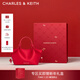 CHARLES&KEITH26春新品騏驥紅新年系列繩結提手托特女包CK2-30782804-A Red紅色 S