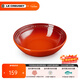 酷彩（Le Creuset）炻瓷18cm麥片碗 創(chuàng  )意沙拉水果菜盤(pán)家用多功能碗漸變色 18厘米麥片碗辣椒紅色