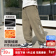 左西男童運動(dòng)褲燈芯絨加絨褲子2025新款兒童保暖冬裝長(cháng)褲 卡其色 120