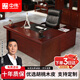 中偉（ZHONGWEI）E0級中式老板辦公桌大班臺經(jīng)理桌員工桌油漆桌辦公桌1.8米單桌