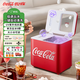 可口可樂(lè )全自動(dòng)家用迷你語(yǔ)音控制小型便攜式清洗一體機紅色制冰器制冰機