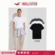 HOLLISTER經(jīng)典小海鷗圖案25夏3件裝棉質(zhì)正肩T恤男女裝324-5118 黑白灰 L (180/108A)